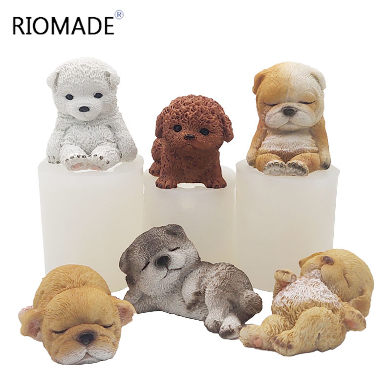 3D Printing Epoxy Resin - 3D Chó Khuôn Silicone 6 Mô