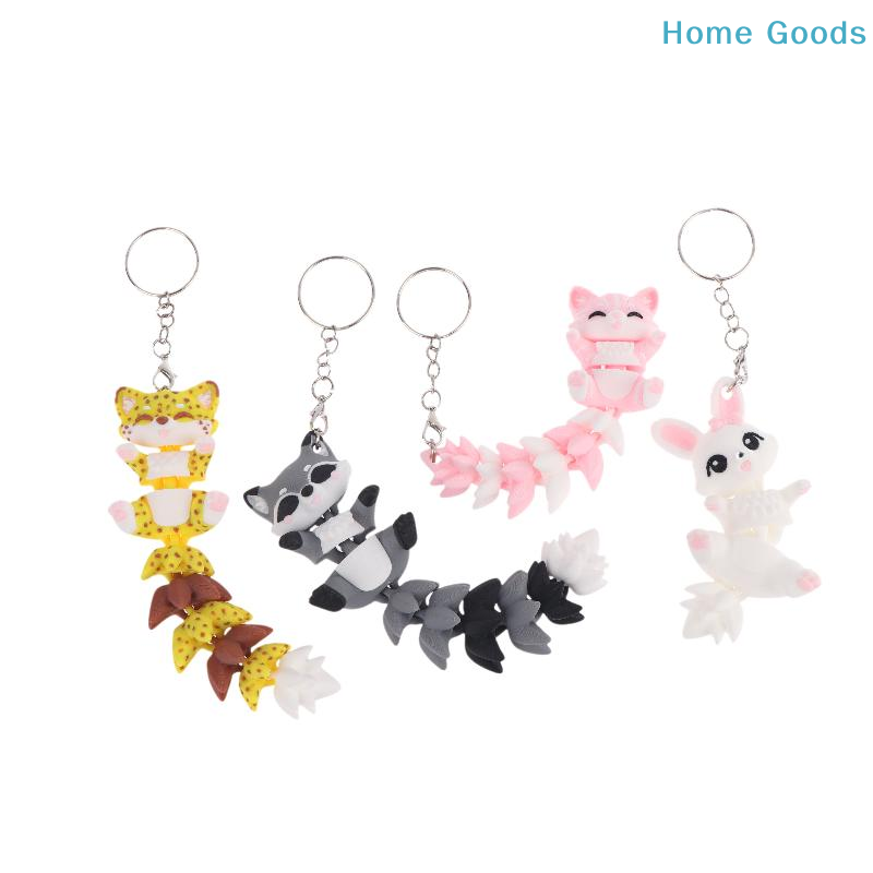 3D Printing Article - 1Pcs 3D Printed Articulated Animal Ornament,