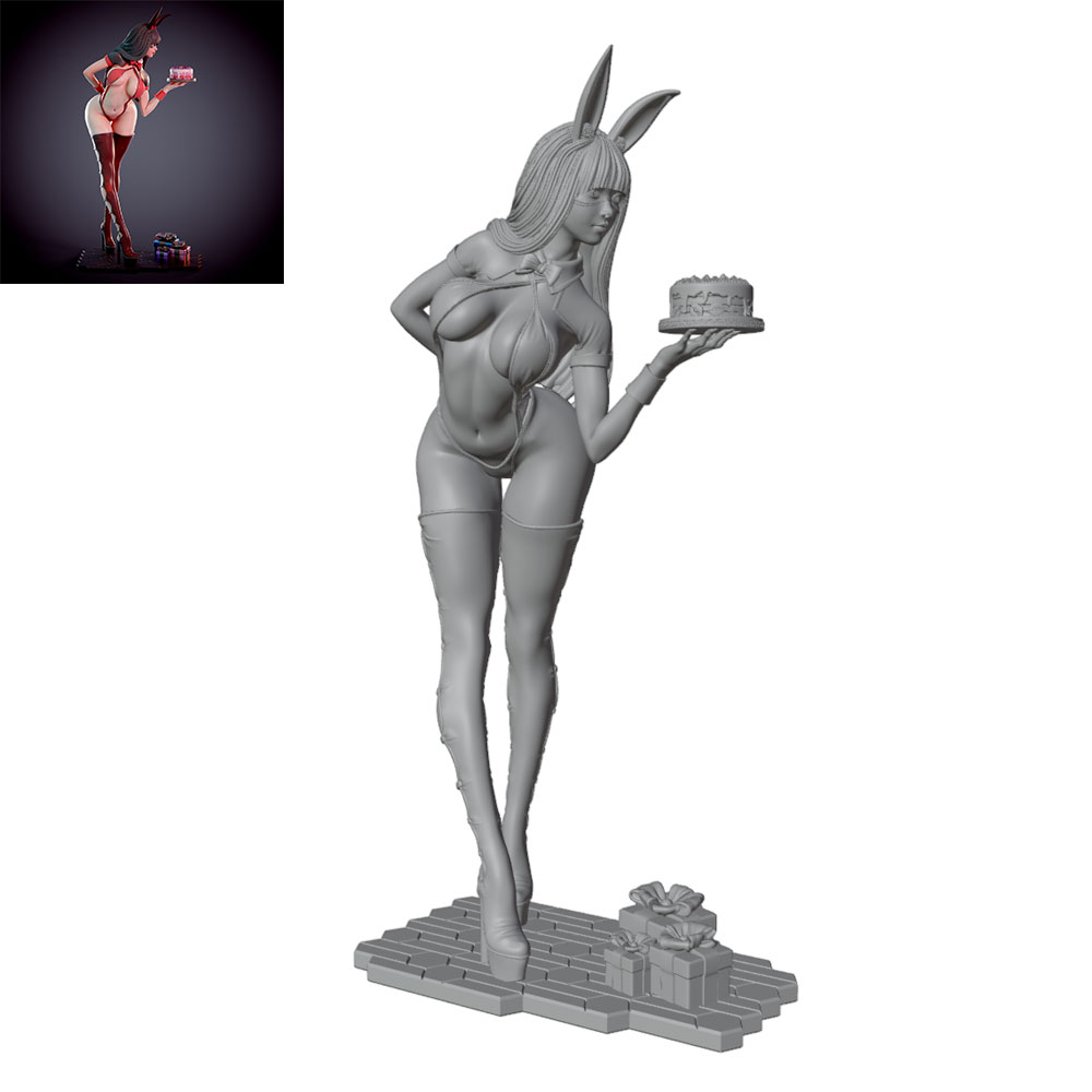 3D Printing Article - 1/24/12/6 Holiday Party Theme Bunny Girl