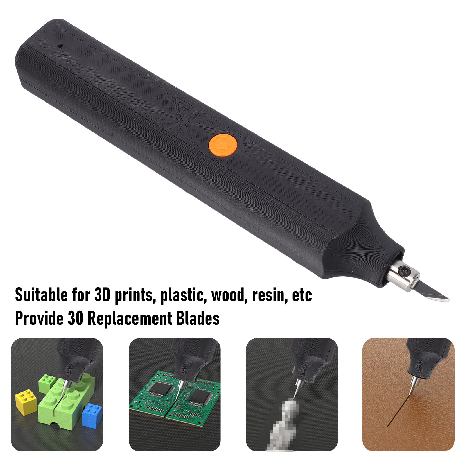 3D Printing Model - 40kHz Ultrasonic Cutter with 30 Replacement