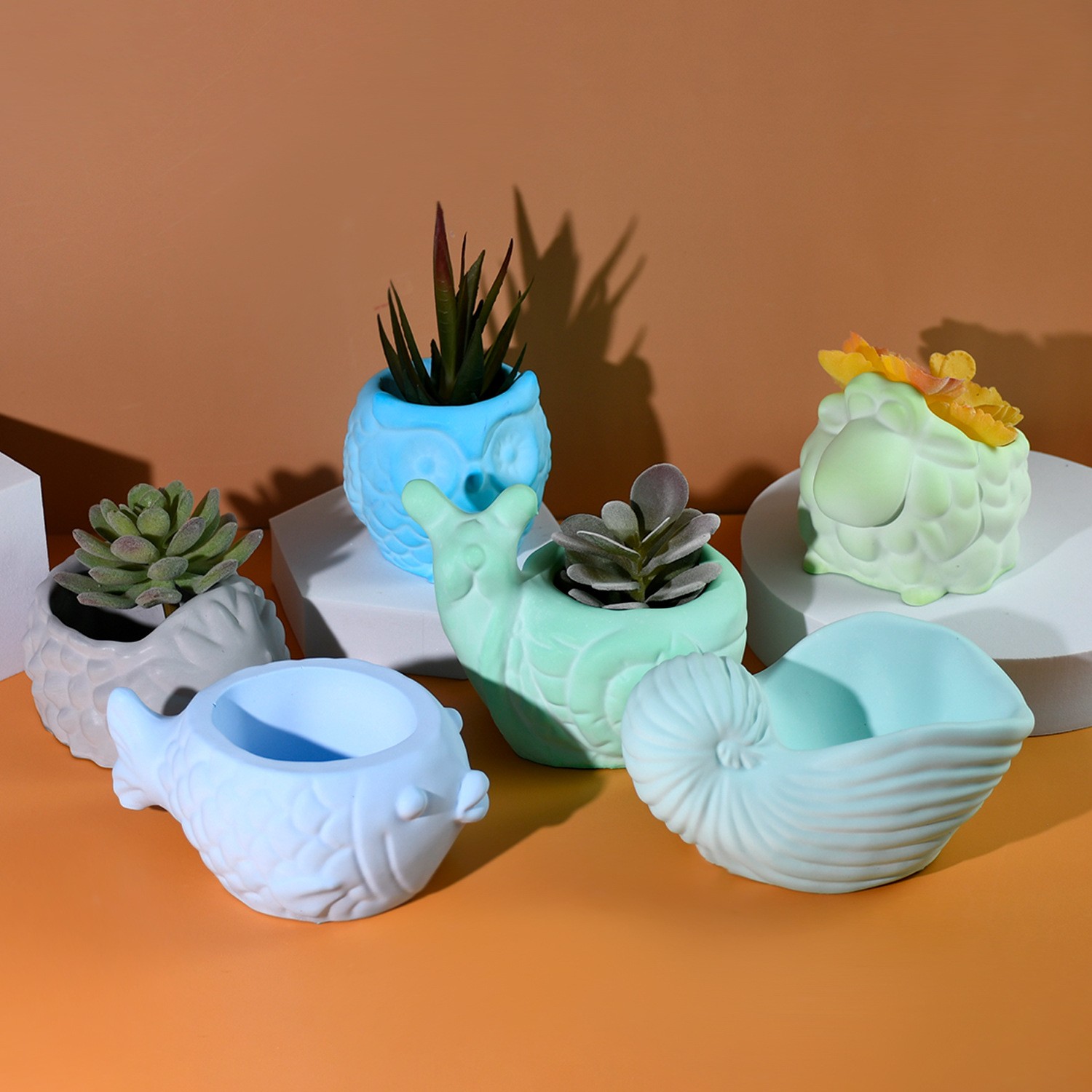 3D Animal Flower Pot Silicone  - đánh giá và giá 3D Printing Epoxy Resin