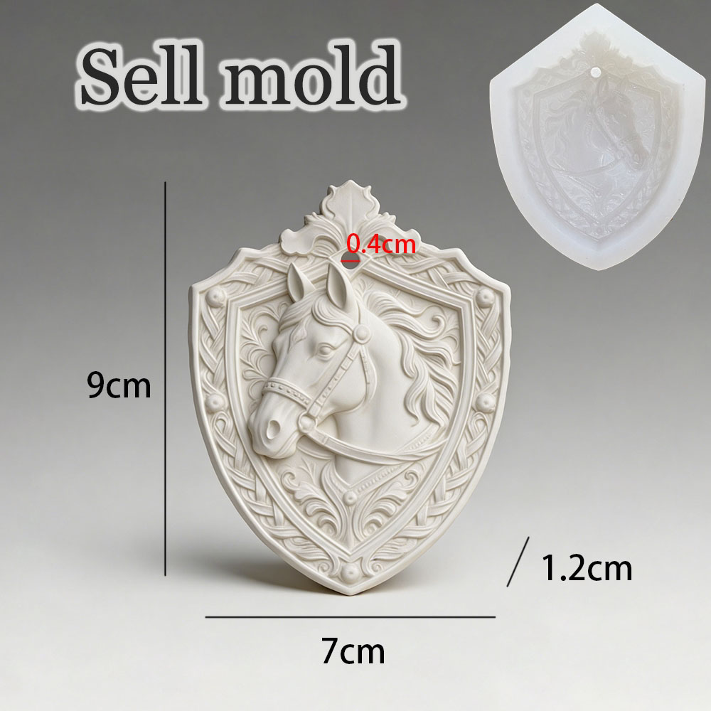 Vintage Horse Head Shield Reli - đánh giá và giá 3D Printing Epoxy Resin
