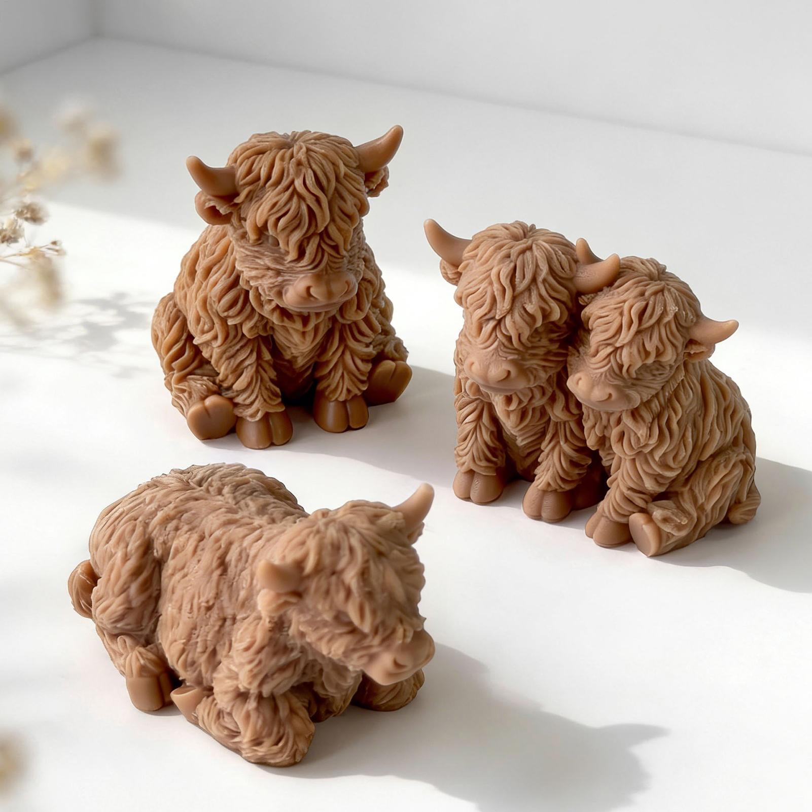 Highland Cow Silicone Mold Reu - đánh giá và giá 3D Printing Epoxy Resin