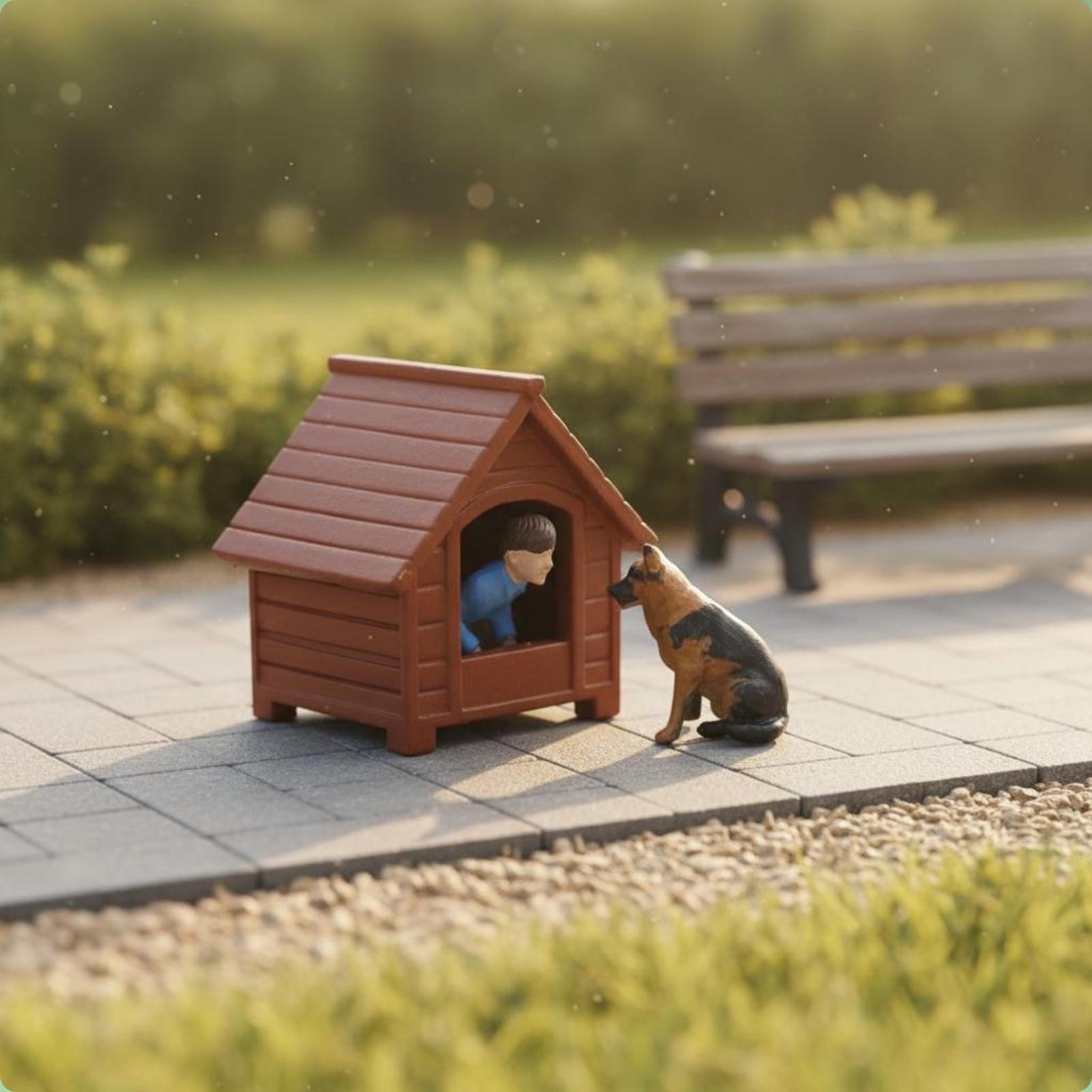 Park Scene Figure 3D Printed D - đánh giá và giá 3D Printing Model