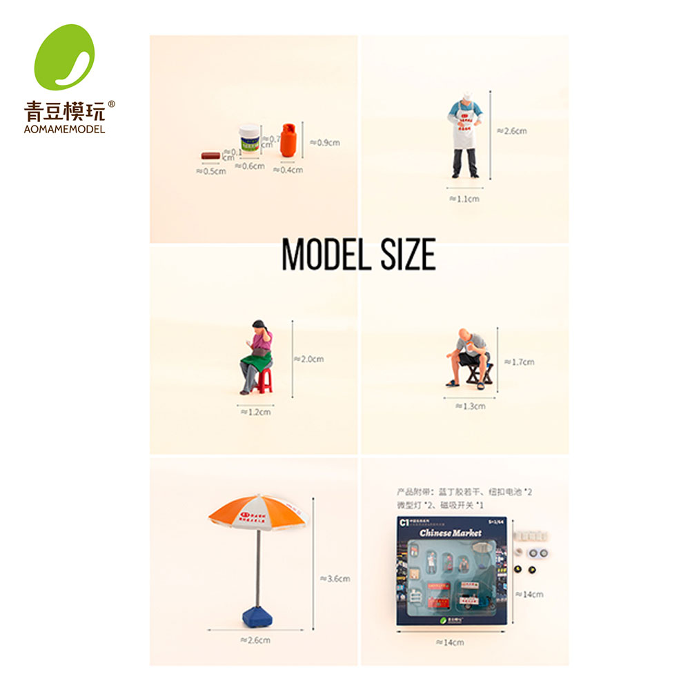 1/64 Night market s Model Kit- - đánh giá và giá 3D Printing Article