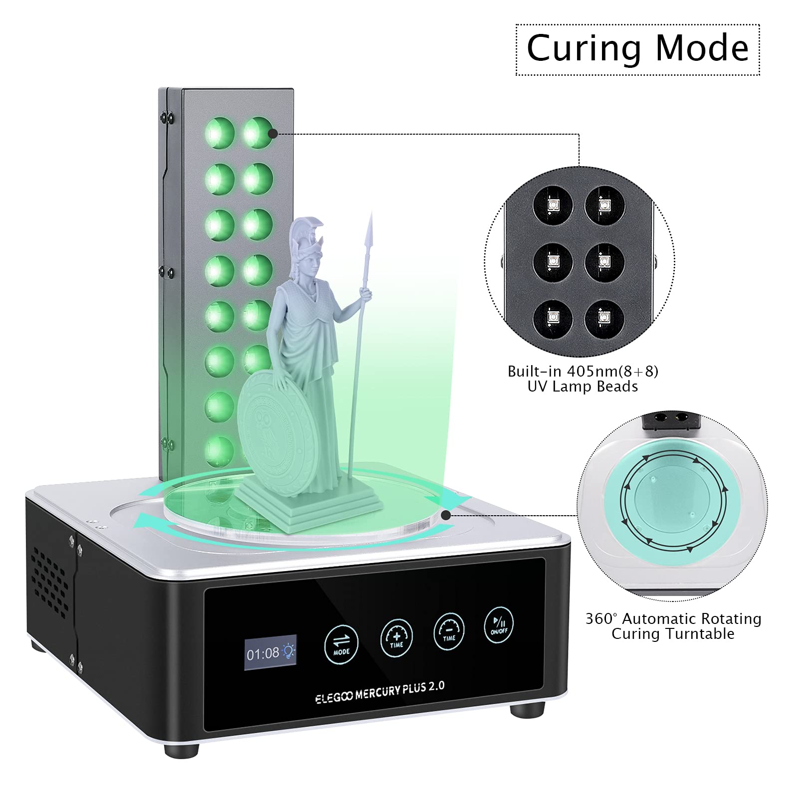 ELEGOO   Plus 2.0 Wash and Cur - đánh giá và giá 3D Printing Model
