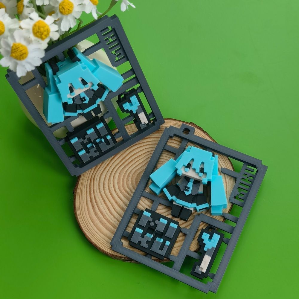3D Printed Cute Pixel Hatsune  - đánh giá và giá 3D Printing Model
