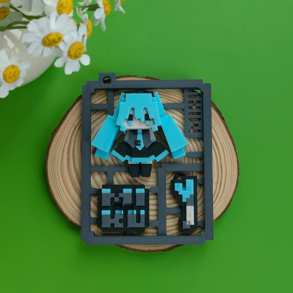 3D Printed Cute Pixel Hatsune  - đánh giá và giá 3D Printing Model