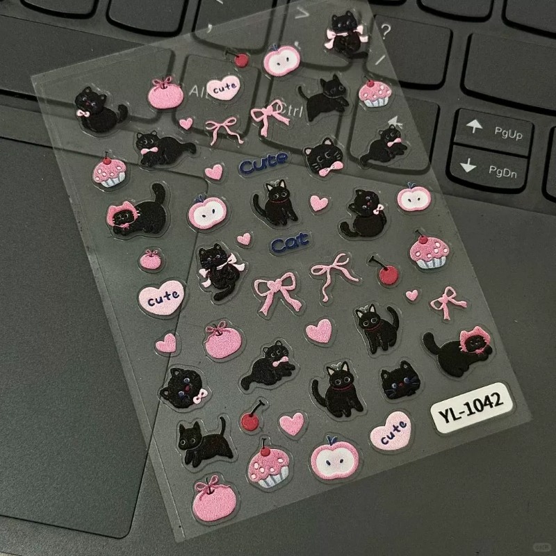 Cute Cartoon Bow Black Cat 3D  - đánh giá và giá 3D Printing Epoxy Resin